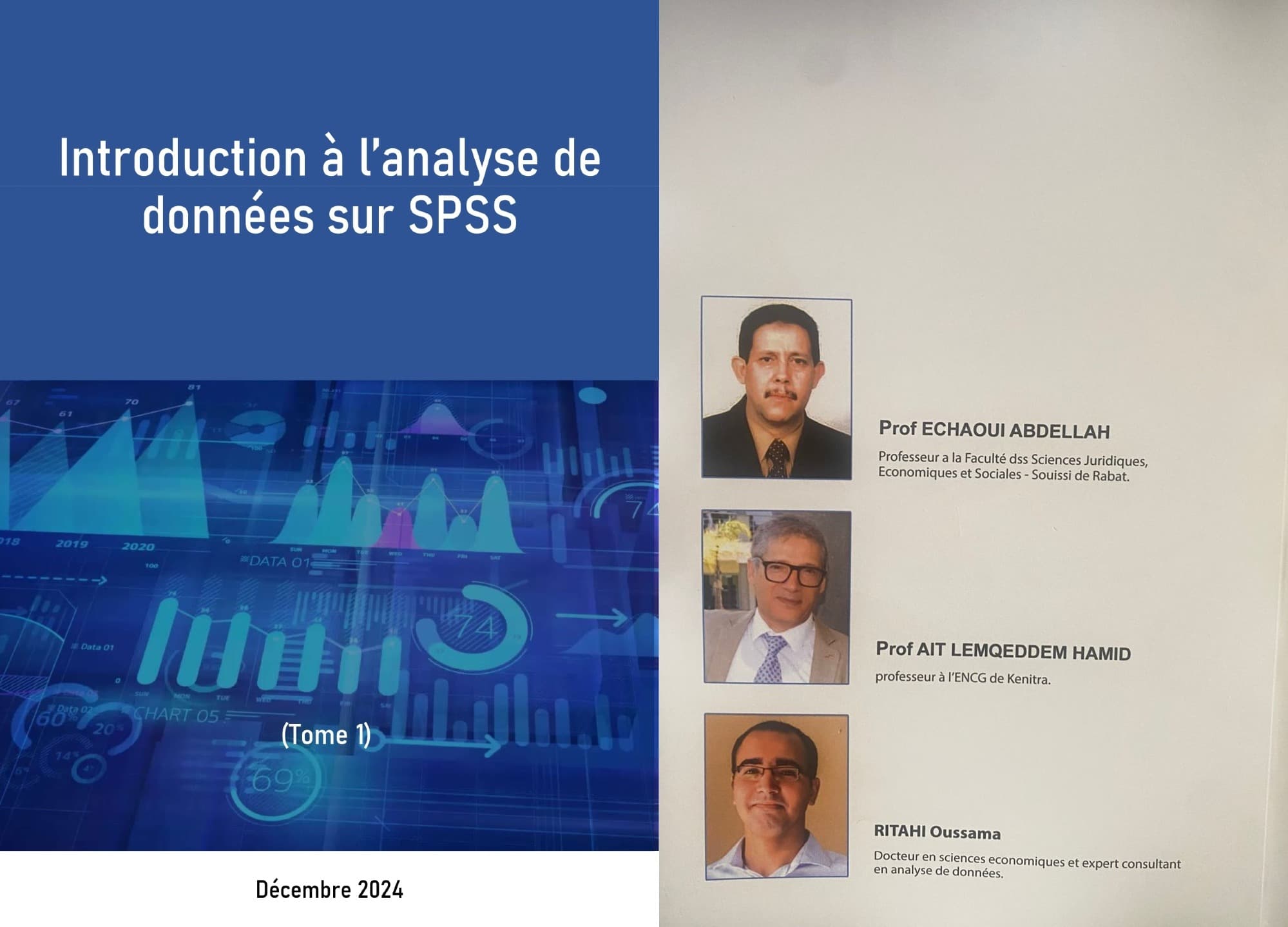 Introduction a l'analyse de donnees sur SPSS book cover